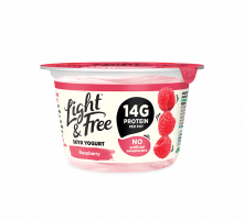 Protein packed yogurt raspberry