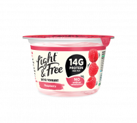 Protein packed yogurt raspberry